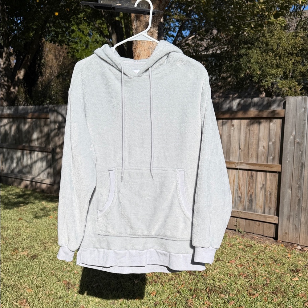 Colsie Light Gray Fleece Hoodie - Picture 6 of 7